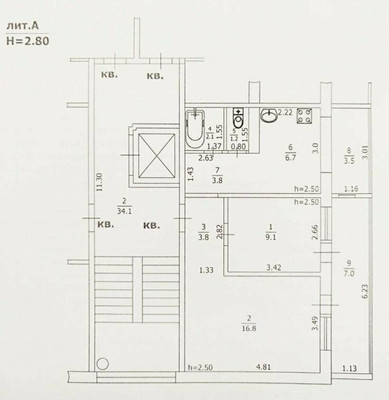 Продам двухкомнатную (2-комн.) квартиру, Звездная ул, 33, Туапсе г