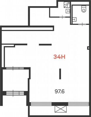 Продам коммерческое помещение 97 м2, Краснобогатырская ул, 36, Москва г
