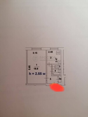 Продам однокомнатную (1-комн.) квартиру, Бирюлёвская ул, 13к3, Москва г