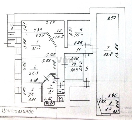 Продам коммерческое помещение 192,6 м2, Маросейка ул, 13 3, Москва г