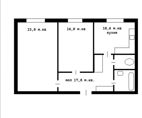 Продам двухкомнатную (2-комн.) квартиру, Ленская ул, 19к1, Санкт-Петербург г