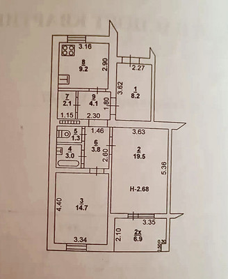 Продам двухкомнатную (2-комн.) квартиру, Темерницкая ул, 79-81, Ростов-на-Дону г