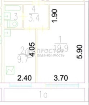 Продам однокомнатную (1-комн.) квартиру, Боровский проезд, 24, Москва г