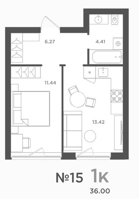 Продам однокомнатную (1-комн.) , Осенняя ул, 2к18, Ласкино п