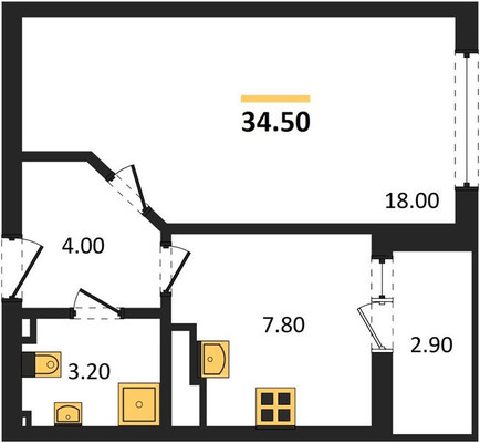 Продам однокомнатную (1-комн.) квартиру, Тихорецкая ул, 164, Калининград г