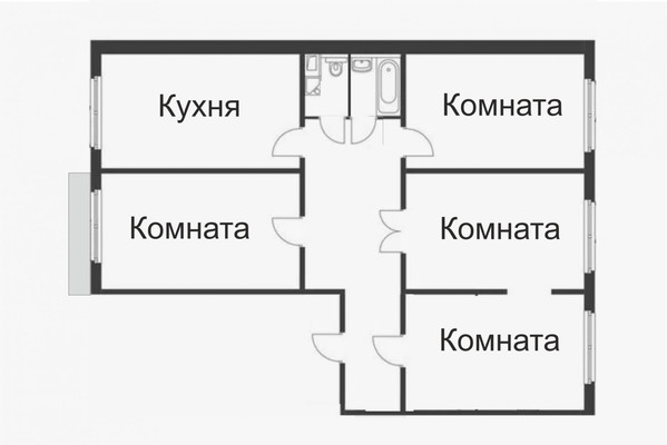 Продам многокомнатную квартиру, Энгельса ул, 41к8, Рязань г