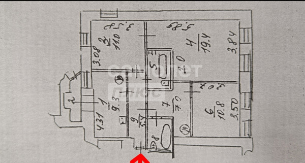 Продам трехкомнатную (3-комн.) квартиру, Горького ул, 78, Рязань г