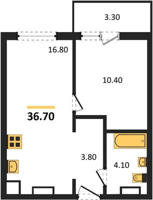 Продам однокомнатную (1-комн.) квартиру, станция Гурьевск-Новый тер, 2к1, Гурьевск г