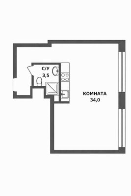 Продам однокомнатную (1-комн.) квартиру, Ленинградский пр-кт, 36, Москва г