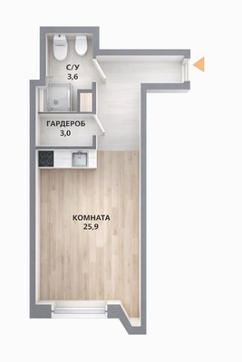Продам однокомнатную (1-комн.) квартиру, Ленинградский пр-кт, 36, Москва г