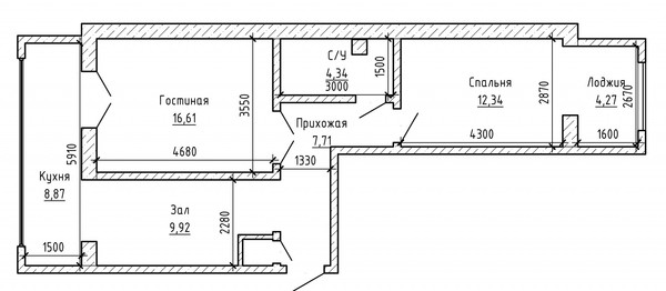 Продам двухкомнатную (2-комн.) квартиру, Шогенцукова пр-кт, 18, Нальчик г