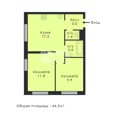 Продам двухкомнатную (2-комн.) квартиру (долевое), Нижние Поля ул, Москва г
