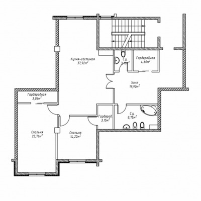 Продам двухкомнатную (2-комн.) квартиру, Басков пер, 2, Санкт-Петербург г