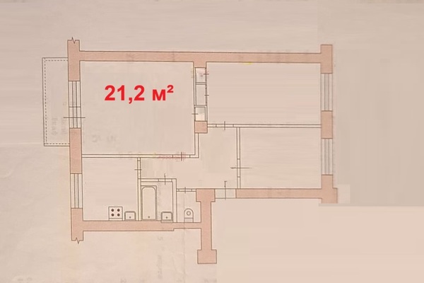 Продам комнату в 3-комн. квартире, 22 Партсъезда ул, 15, Екатеринбург г