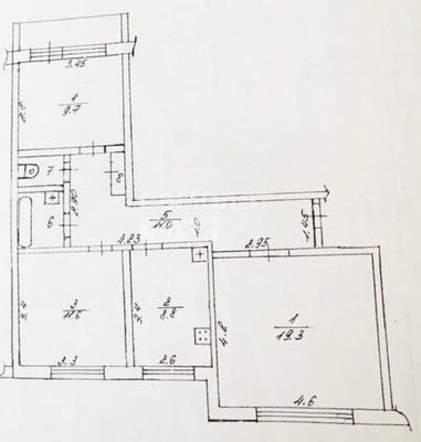 Продам трехкомнатную (3-комн.) квартиру, Д мкр, 25, Новомичуринск г