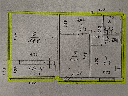 Продам двухкомнатную (2-комн.) квартиру, Медицинская ул, 16к1, Нижний Новгород г