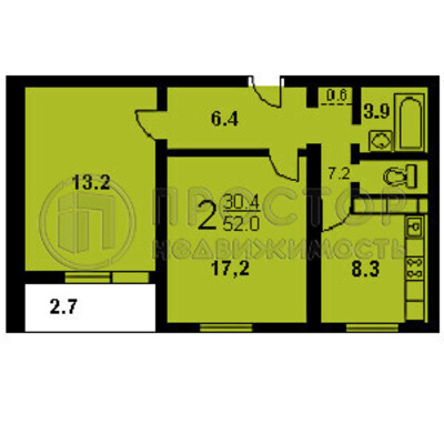 Продам двухкомнатную (2-комн.) квартиру, Плещеева ул, 6А, Москва г