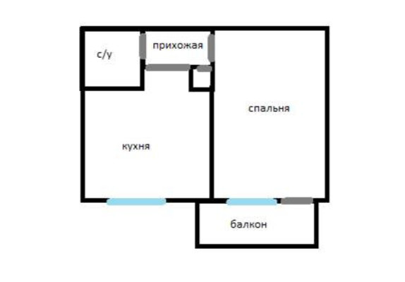 Продам однокомнатную (1-комн.) квартиру, Русская ул, 38а, Симферополь г
