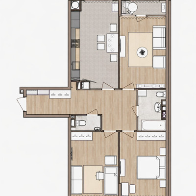 Продам трехкомнатную (3-комн.) квартиру, Быстрецкая ул, 18к2, Рязань г