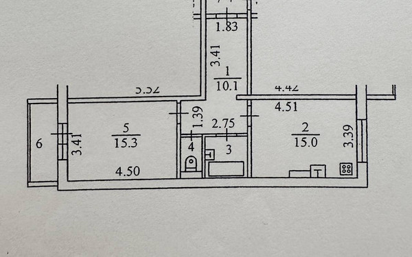 Продам однокомнатную (1-комн.) квартиру, Мытищинская ул, 5, Троицкое с
