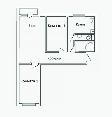 Продам трехкомнатную (3-комн.) квартиру, Маяковского ул, 19, Кораблино г