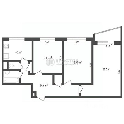 Продам трехкомнатную (3-комн.) квартиру, Домостроительная ул, 3, Москва г