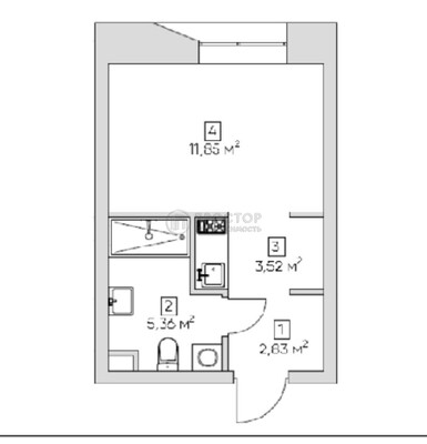 Продам однокомнатную (1-комн.) квартиру, Автомобильный проезд, 4, Москва г