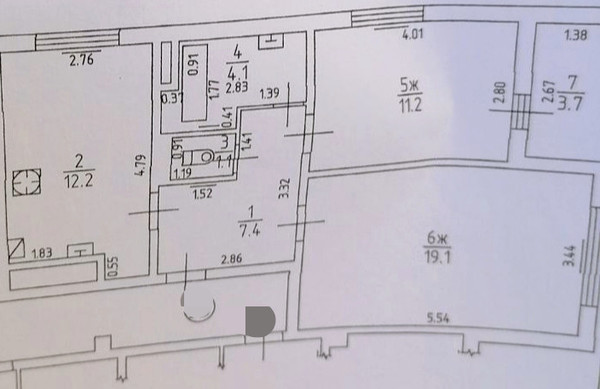 Продам двухкомнатную (2-комн.) квартиру, Осенняя ул, 7, Калининград г