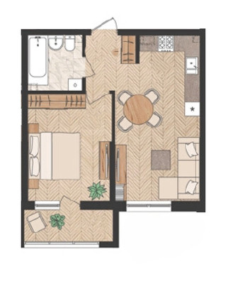 Продам однокомнатную (1-комн.) квартиру, Ф.Я. Бурсака ул, 82, Цемдолина с