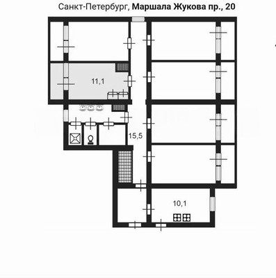 Продам комнату в 12-комн. квартире, Маршала Жукова пр-кт, 20А, Санкт-Петербург г