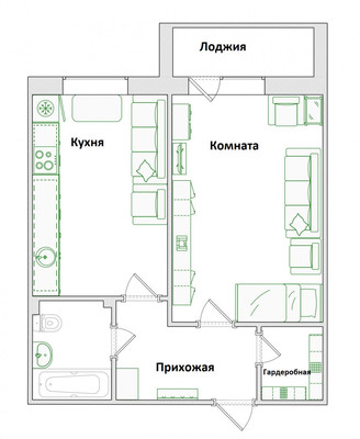 Продам однокомнатную (1-комн.) квартиру, Бакунина ул, 139, Пенза г
