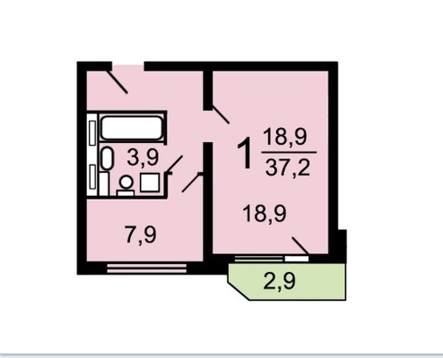 Продам однокомнатную (1-комн.) квартиру, Сапёрный проезд, 13, Москва г