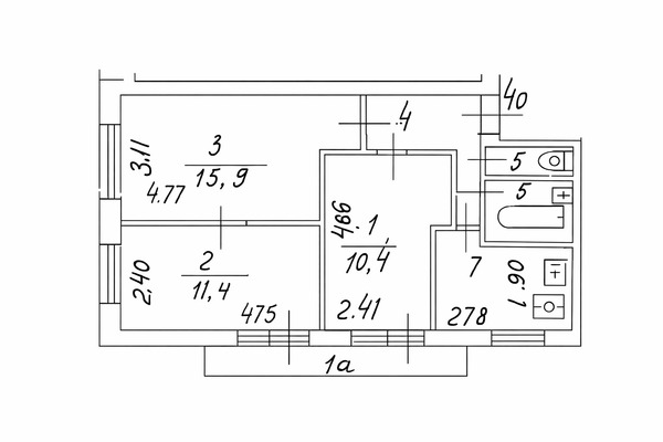 Продам трехкомнатную (3-комн.) квартиру, Трофимова ул, 4кб, Москва г