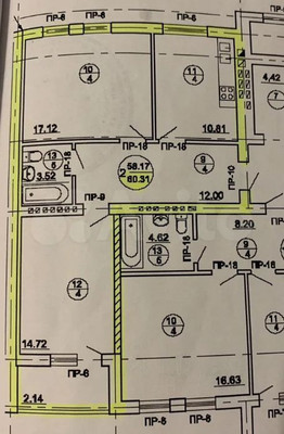 Продам двухкомнатную (2-комн.) квартиру, Ганзейский пер, 72, Калининград г