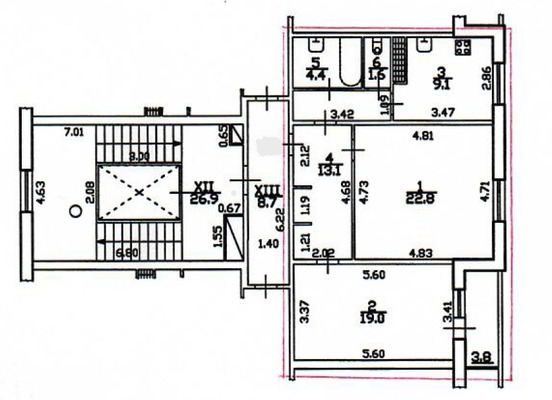 Продам двухкомнатную (2-комн.) квартиру, Карташихина ул, 5, Санкт-Петербург г
