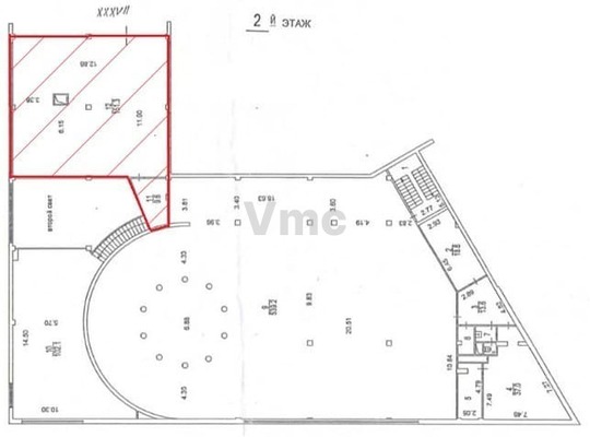 Сдам офисное помещение 198,3 м2, Архитектора Власова ул, 6, Москва г