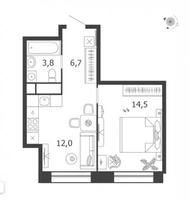 Продам однокомнатную (1-комн.) квартиру (долевое), СНТ Фронтовики ЮАО тер, Марушкино д
