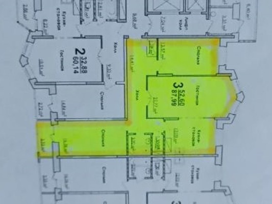 Продам трехкомнатную (3-комн.) квартиру, 5, Язово д