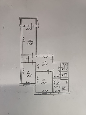 Продам трехкомнатную (3-комн.) квартиру, Слепнева ул, 13к2, Гатчина г