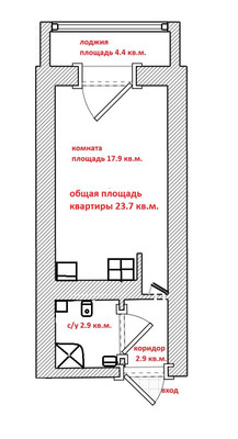 Продам однокомнатную (1-комн.) квартиру, Кондратьевский пр-кт, 64к9, Санкт-Петербург г