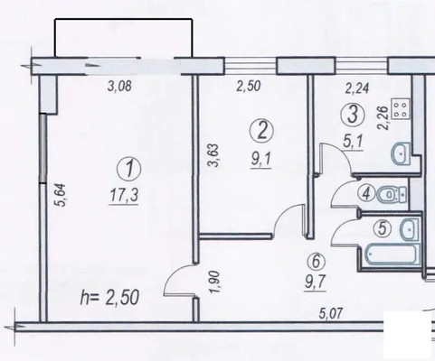 Продам двухкомнатную (2-комн.) квартиру, Спортивная ул, 3, Дубовая Роща п