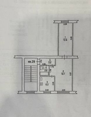 Продам двухкомнатную (2-комн.) квартиру, Советская ул, 25, Рошаль г