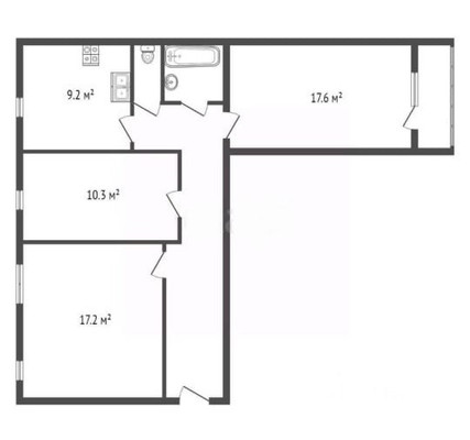 Продам трехкомнатную (3-комн.) квартиру, Заозерная ул, 1, Кузьмоловский гп