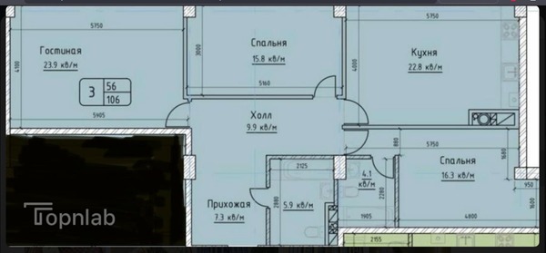 Продам трехкомнатную (3-комн.) квартиру, Горького ул, 31к1, Нальчик г