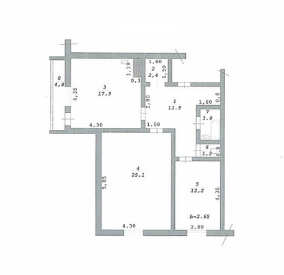 Продам двухкомнатную (2-комн.) квартиру, Крупской ул, 21, Ханты-Мансийск г