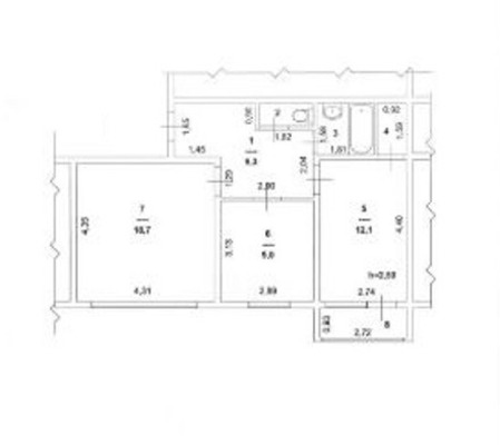 Продам двухкомнатную (2-комн.) квартиру, Сургутская ул, 27кА, Ханты-Мансийск г