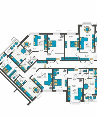 Продам двухкомнатную (2-комн.) квартиру, Крылова ул, 13к2, Анапа г