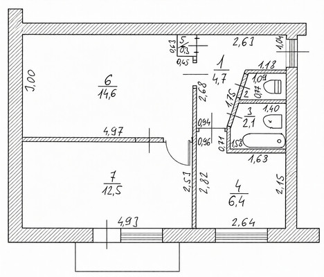 Продам двухкомнатную (2-комн.) квартиру, Центральная ул, 1, Безлычное д