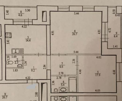 Продам двухкомнатную (2-комн.) квартиру, Ибрагимова б-р, 32, Уфа г