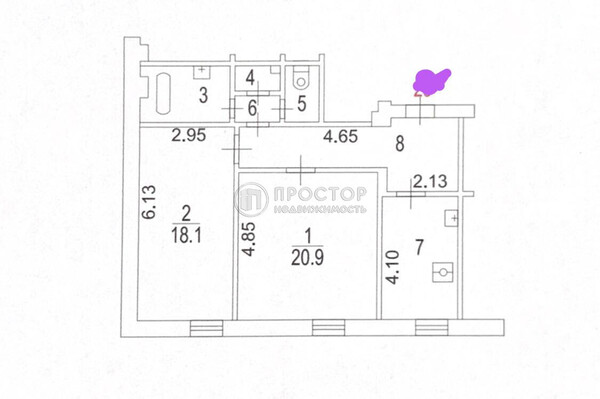 Продам двухкомнатную (2-комн.) квартиру, Кожевническая ул, 1Бс1, Москва г
